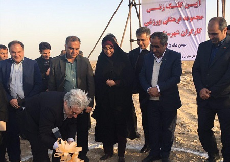 احداث مجموعه ورزشى کارگران دیر کلید خورد