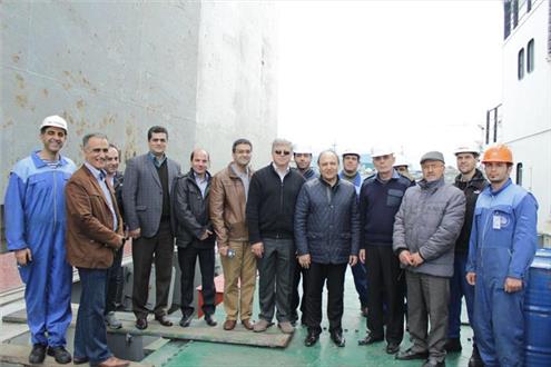 بازدید نوروزی مدیرعامل کشتیرانی از«کشتی ناردیس» بندر انزلی
