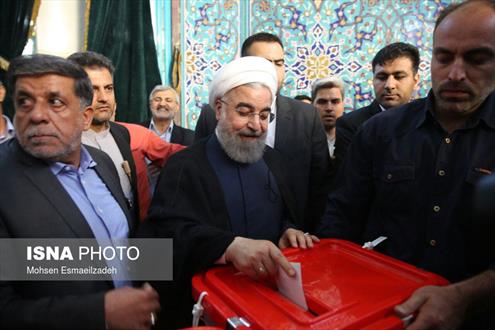 حضور نامزدهای انتخابات ریاست جمهوری در پای صندوق ها+تصاویر