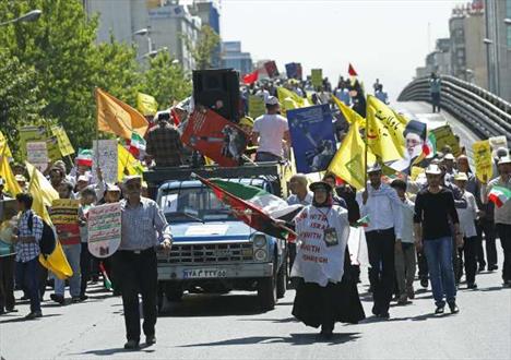 راهپیمایی روز قدس در تهران+تصاویر