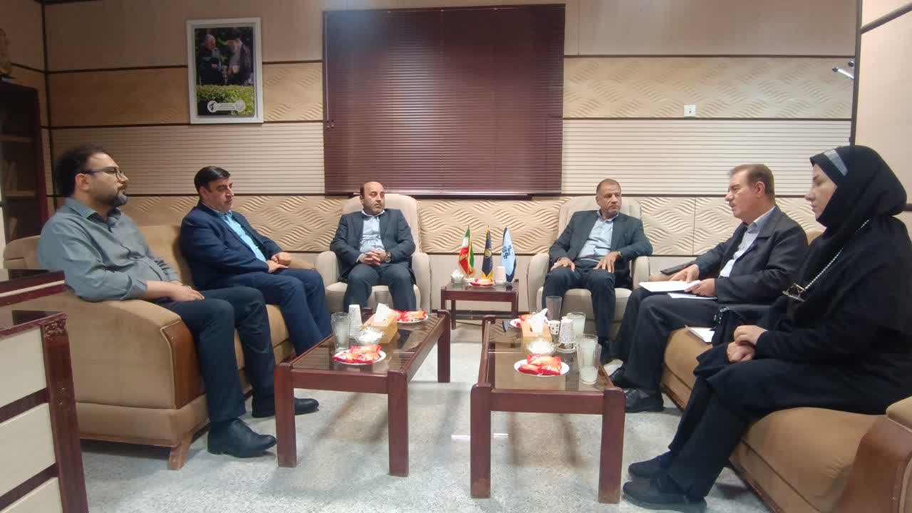 دیدار مدیران ارشد تأمین اجتماعی خوزستان با مدیرکل صدا و سیمای آبادان