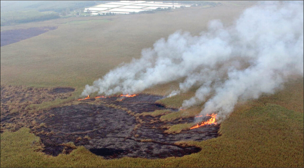 هورالعظیم در آتش، خوزستان در دود