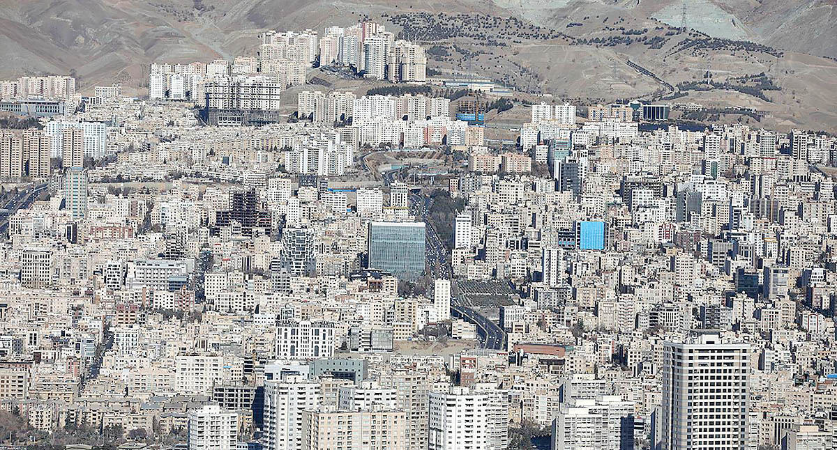 اطلس نامتقارن جمعیت تهران