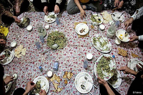 ترکش تورم در سفره افطار