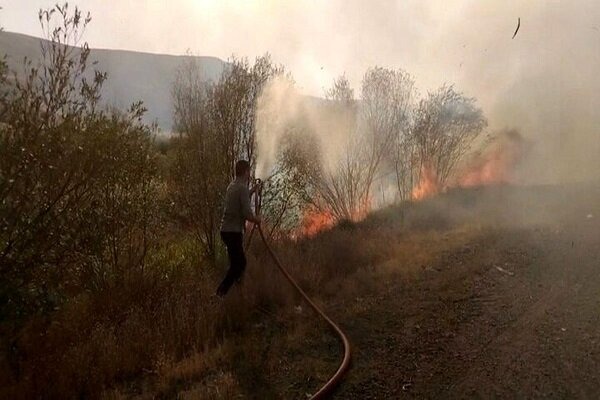 مهار آتش‌سوزی ۲۰ هکتاری در پارک ملی لار توسط محیط‌بانان