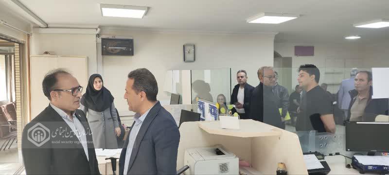 بازدیدهای مدیرکل تأمین اجتماعی استان اصفهان در آغاز سال جدید