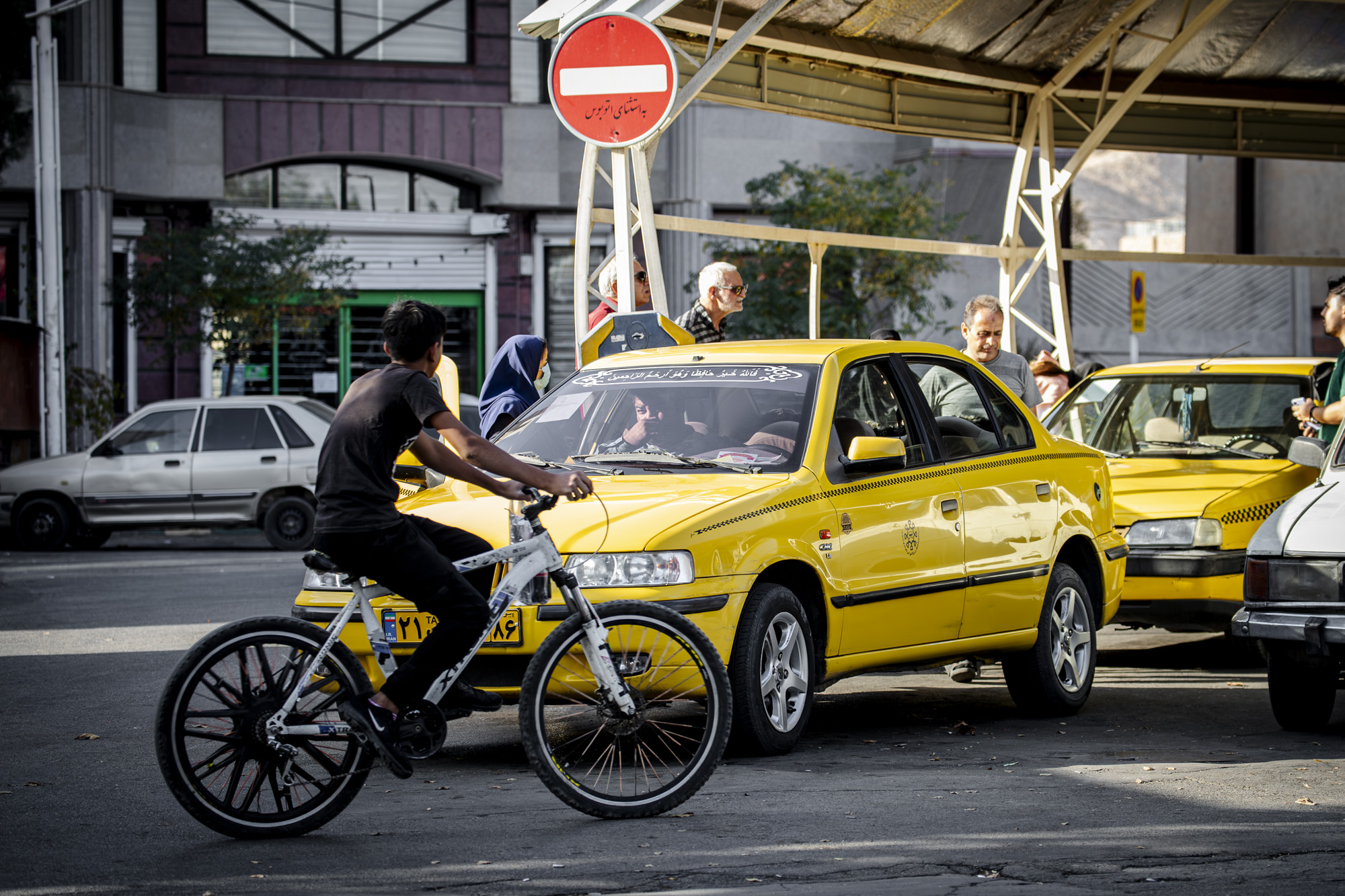 فعالیت تاکسی‌ها در دل شهر