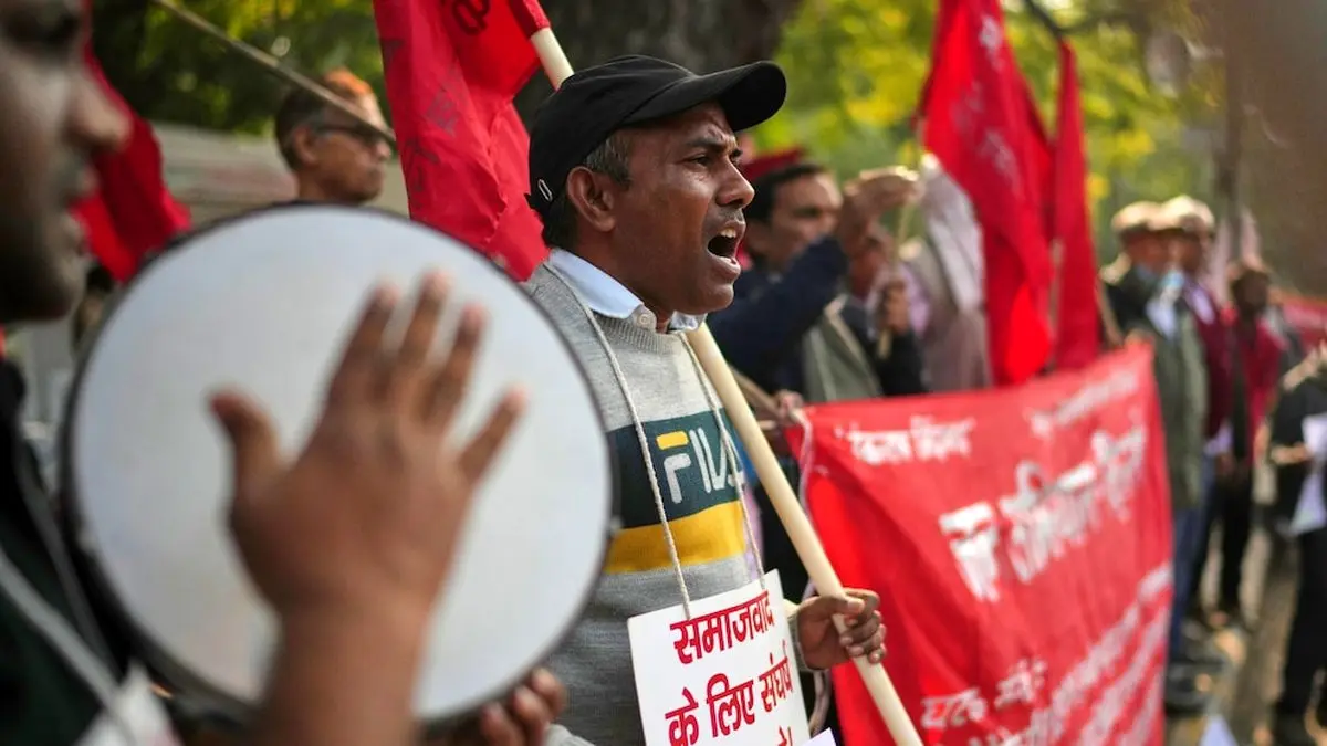اعتراض اتحادیه‌های کارگری در هند