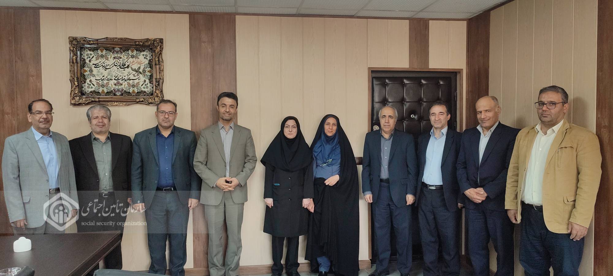 دیدار نوروزی مدیرکل تامین اجتماعی البرز با روسای شعب