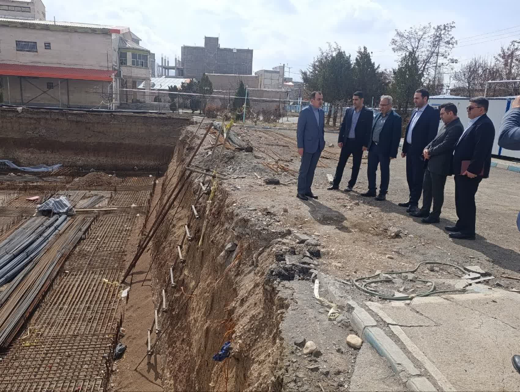 بازدید میدانی مدیر درمان اردبیل از پروژه احداث ساختمان جدید درمانگاه خلخال