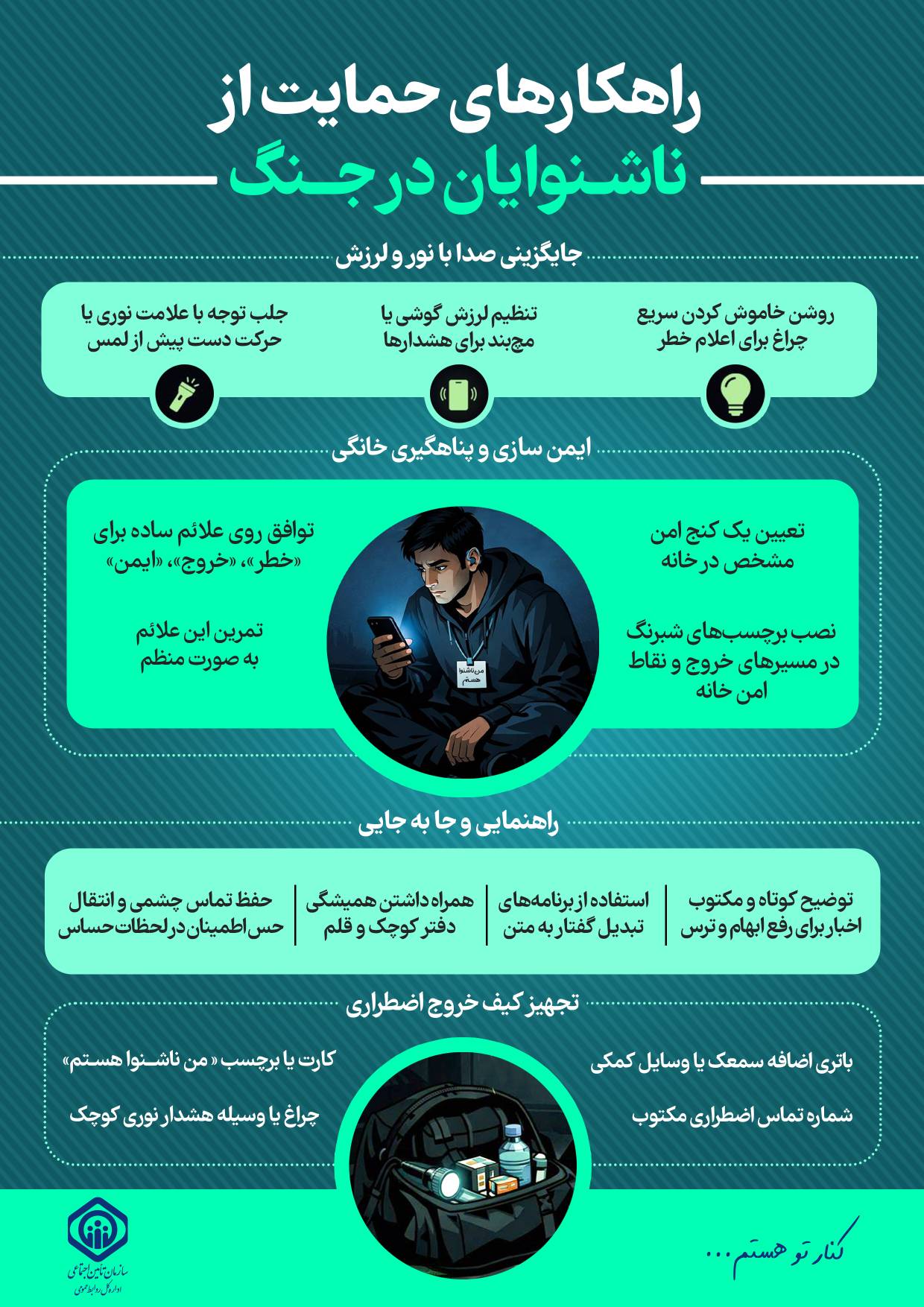 راهکارهای حمایت از ناشنوایان در جنگ