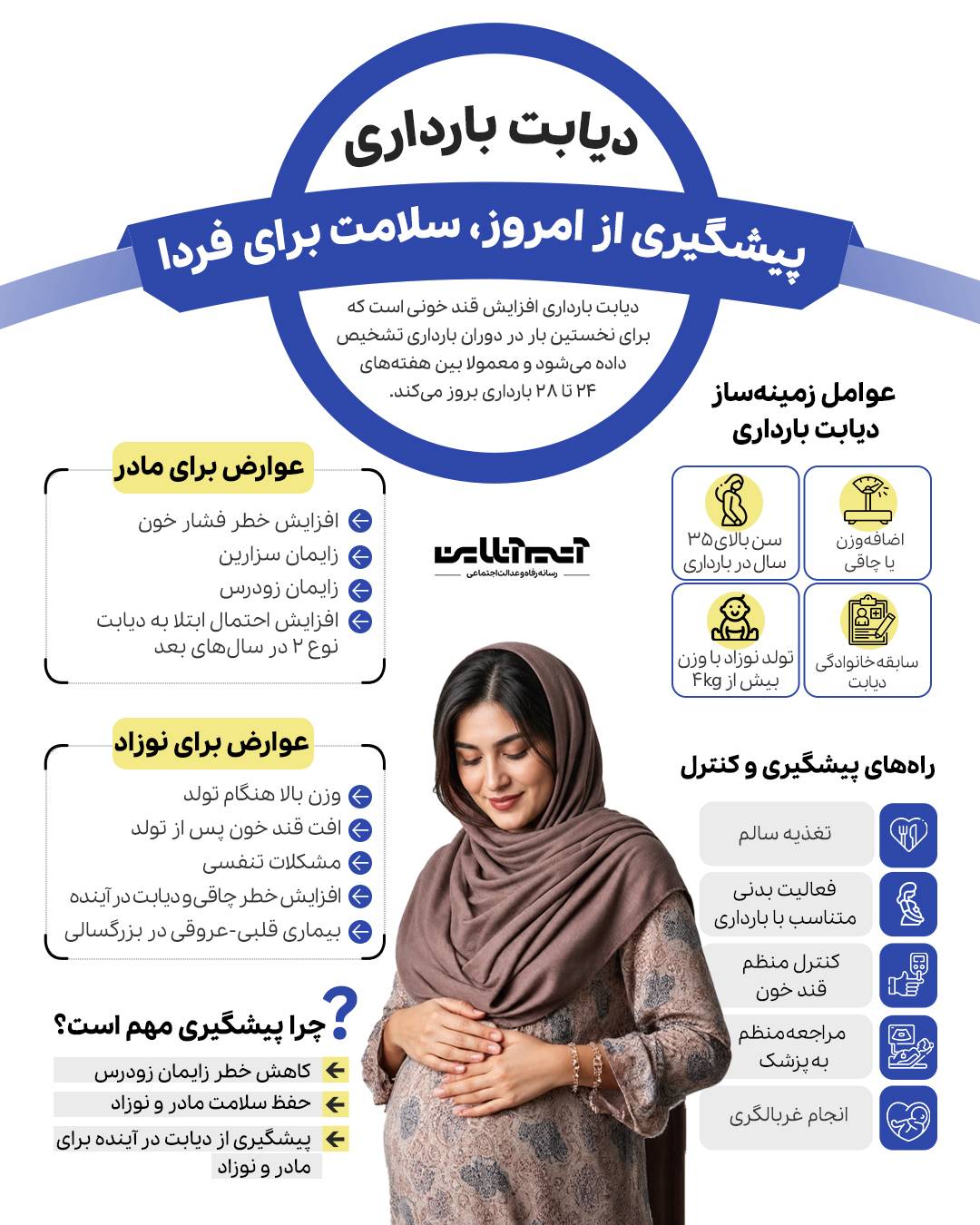 دیابت بارداری؛ پیشگیری از امروز، سلامت برای فردا