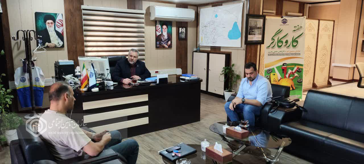 بررسی 41 درخواست در دیدار مردمی مدیرکل تأمین‌اجتماعی قم با کارگران