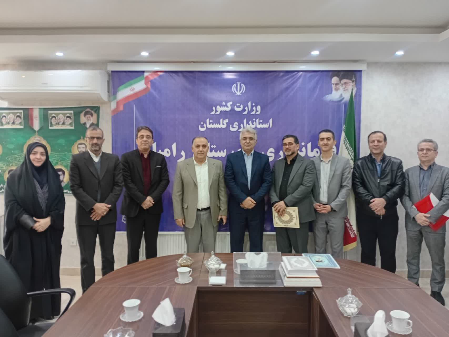 دیدار مدیر درمان تأمین‌اجتماعی گلستان با فرماندار رامیان برای توسعه خدمات درمانی