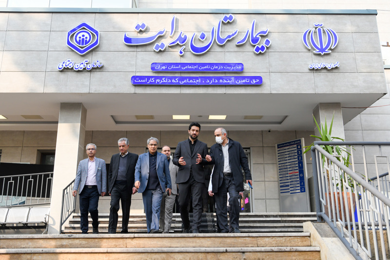 بازدید قائم مقام تامین اجتماعی از بیمارستان لبافی نژاد و هدایت