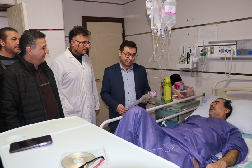 عیادت مدیر درمان تامین‌اجتماعی اردبیل از بیماران بیمارستان سبلان