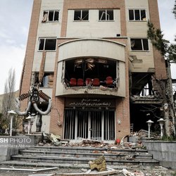 آثار حملات هوایی آمریکا و رژیم صهیونیستی به دانشگاه شهید بهشتی ایران