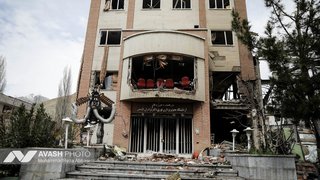 آثار حملات هوایی آمریکا و رژیم صهیونیستی به دانشگاه شهید بهشتی ایران