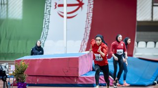 رقابت دختران دوومیدانی در آفتاب انقلاب تهران