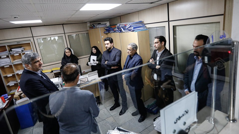 گزارش تصویری بازدید مدیرعامل سازمان تأمین اجتماعی از شعب تهران