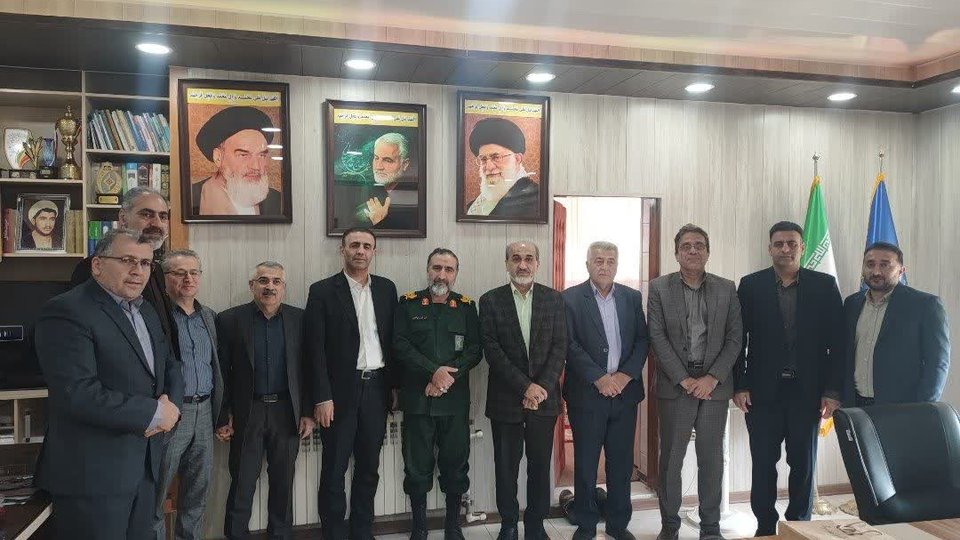دیدار سرپرست اداره کل تأمین‌اجتماعی گلستان با فرمانده سپاه نینوا