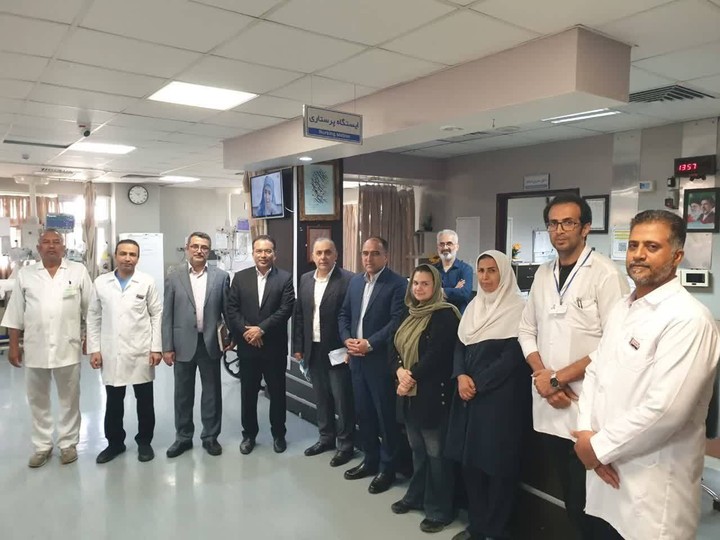 بازدید مسئولان گنبدکاووس از بخش‌های مختلف بیمارستان تأمین‌اجتماعی