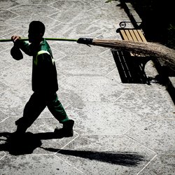 ساختن شهری پاک به دست رفتگران سختکوش