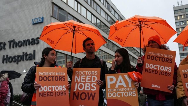 اعتصاب پنج‌روزه پزشکان در انگلیس