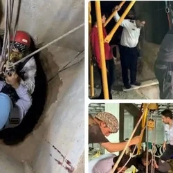 مصدومیت ۴ کارگر مقنی به دلیل کمبود اکسیژن در چاه