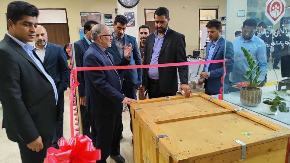 رونمایی از تجهیزات پزشکی درمانگاه تامین‌اجتماعی کهنوج