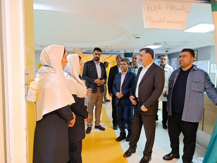 بررسی مسائل و نیازهای بیمارستان شهدای گمنام یاسوج در هفته تأمین اجتماعی