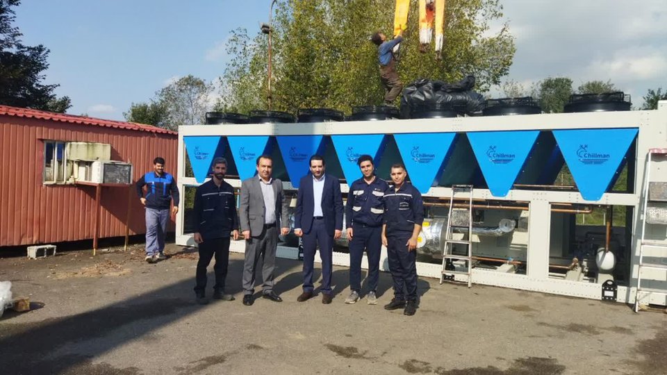 نصب سیستم سرمایشی بیمارستان تامین‌اجتماعی رشت با اعتبار ۷۵ میلیارد تومانی