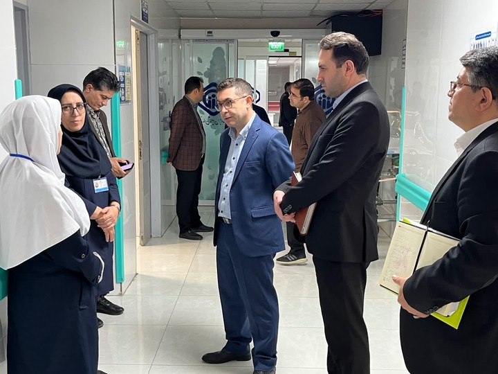 بازدید سرزده مدیر درمان تأمین اجتماعی استان اردبیل از بیمارستان ارس پارس‌آباد