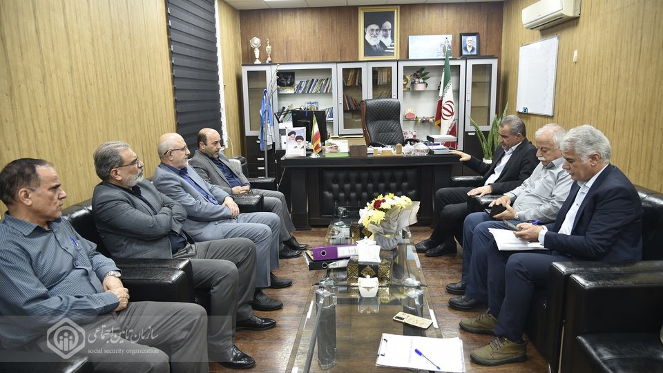 بررسی احداث درمانگاه در دیدار مدیرکل تأمین‌اجتماعی خوزستان با فرماندار هفتکل