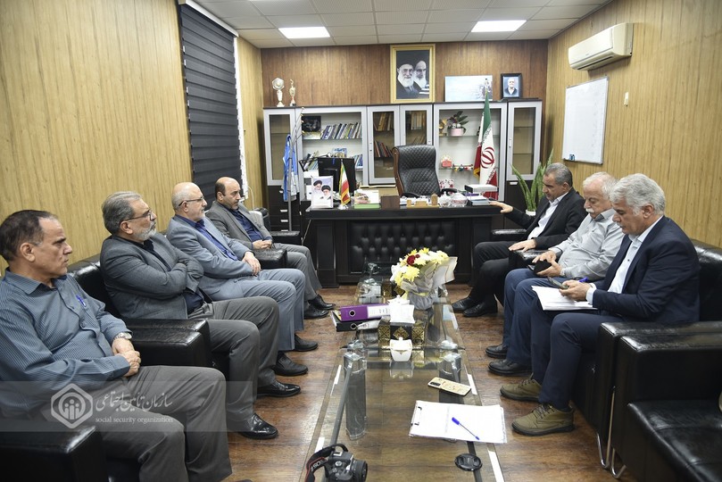 بررسی احداث درمانگاه در دیدار مدیرکل تأمین‌اجتماعی خوزستان با فرماندار هفتکل