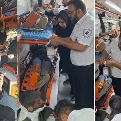 واژگونی خودروی کارگران فصلی در شاهرود؛ یک کشته و ۱۷ مصدوم
