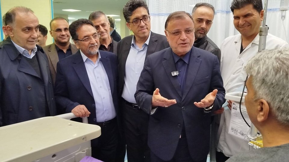 عیادت از بیماران در بیمارستان حکیم جرجانی گرگان