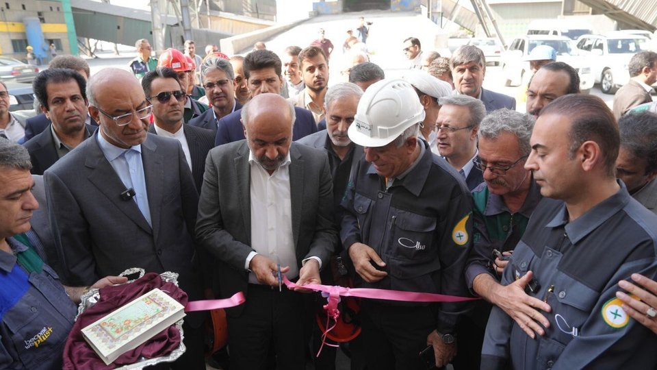 افتتاح نیروگاه برق ۲۴ مگاواتی سیمان کرمانشاه با حضور وزیر کار