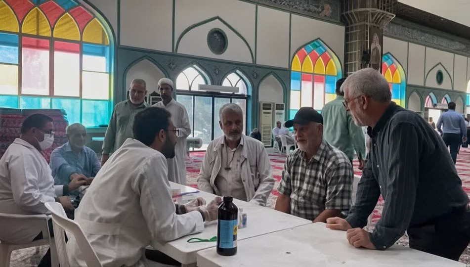 استقرار میز سلامت پرستاری تامین اجتماعی خوزستان در مصلی اهواز