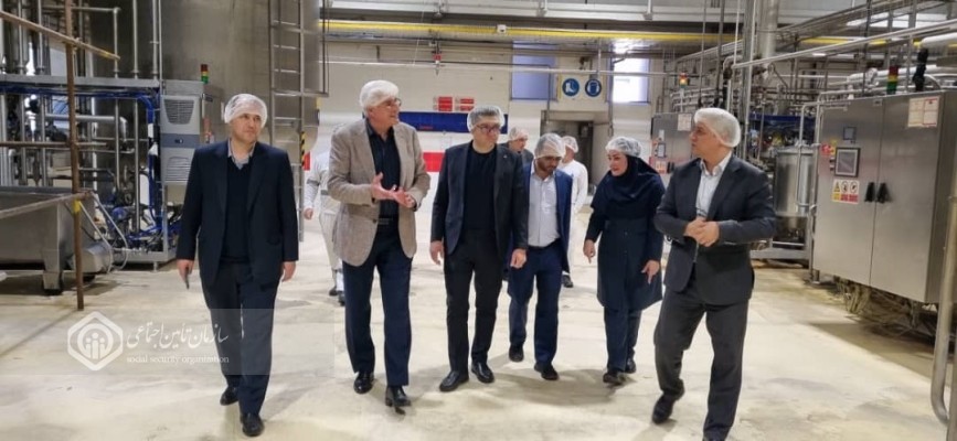 بازدید مدیرکل تأمین‌اجتماعی قزوین از واحد لبنیاتی سحر
