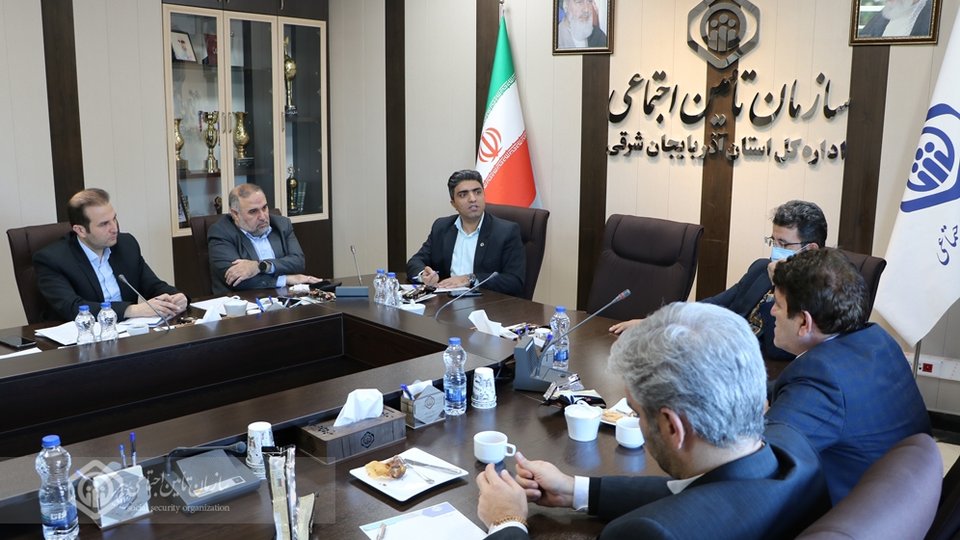 برگزاری جلسه کمیته پدافند غیرعامل اداره‌کل تامین اجتماعی آذربایجان‌شرقی