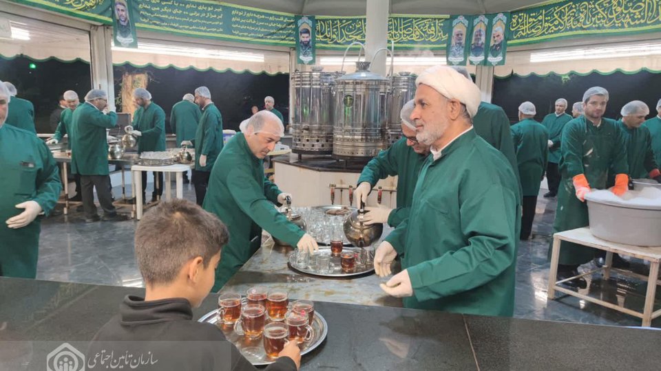 چایخانه رضوی به همت بسیجیان تأمین اجتماعی دزفول برپا شد