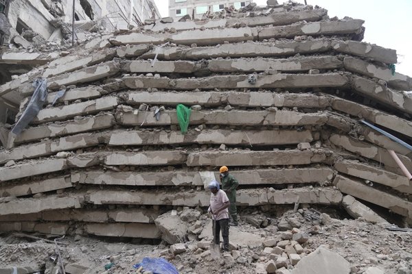 پنکیک ساختمانی؛ فرو ریختن یک سازه در کنیا